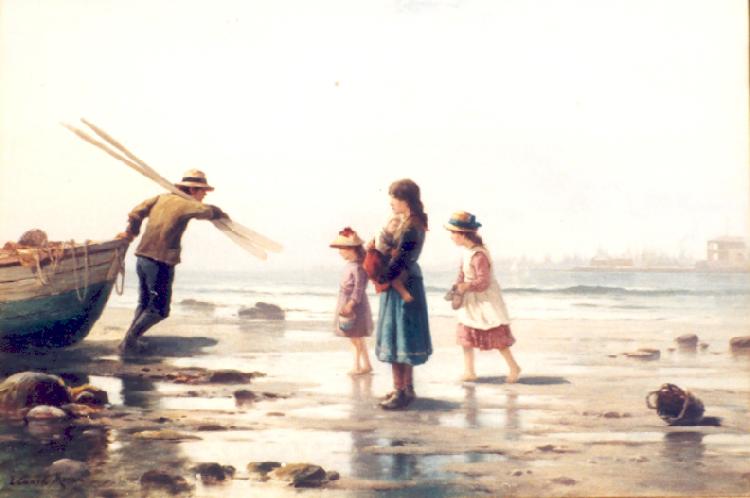 Edward Moran Homecoming oil painting image